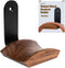 Walnut Wood Headphone Wall Mount Holder - with VHB Adhesive Tape and Screw, Holds 10 lbs (Black & Walnut Wood)