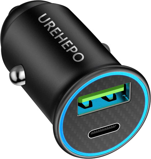 USB C Car Charger, 45W Dual Ports Fast Charge Car Charger Adapter, PD30W&QC3.0 Compatible with iPhone 14 13 12 11 Pro
