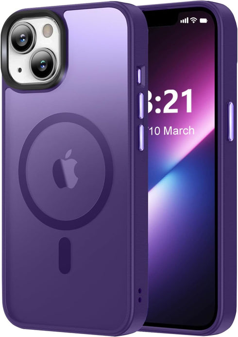 Vlanxie Magnetic for iPhone 13 Case/iPhone 14 Case, [Compatible with Magsafe & Military-Grade