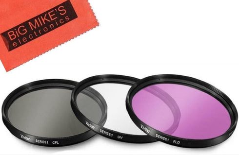 37mm Multi-Coated 3 Piece Filter Kit (UV-CPL-FLD) for Olympus 14-42mm f/3.5-5.6 M. Zuiko Digital ED Zoom Lens