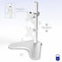 VIVO Single Monitor Desk Stand, Holds Screens up to 32 inch Regular and 38 inch Ultrawide, Adjustable Height, White,