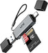 uni SD Card Reader, High-Speed USB C to Micro SD Card Adapter, Dual Slots for SD/Micro SD/SDHC/SDXC