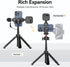 ULANZI MA33 Metal Phone Tripod Mount with 2 Cold Shoes, Adjustable Smartphone Tripod Adapter for iPhone and Samsung