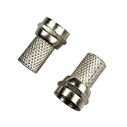 RG6 F Type Twist-On Screw Coaxial Cable Connector Adapter Plug (20 Pack)