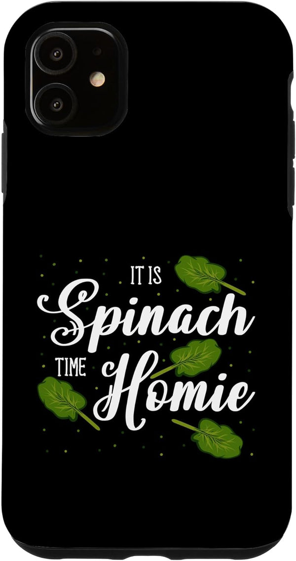 Spinach Vegetable Lover Apparel iPhone 11 Spinach Lover Vegetable Vegan Gardener Vegetarian Farmer Case