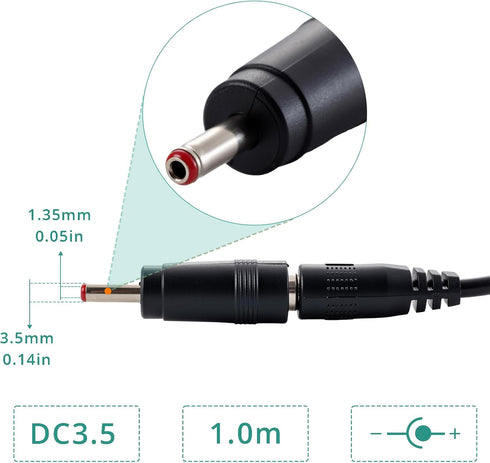 hiBCTR 6 Packs 5V 9V/12V, 5.5x2.1mm/3.5x1.35mm, 18W USB Boost Converter Cable, DC to USB Power Adapter, Voltage Boost