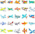 Mekycro Pack 50 Set Airplane Stickers PCS, Cute Cartoon Waterproof Vinyl Die-Cut Aircraft Sticker for Water Bottles