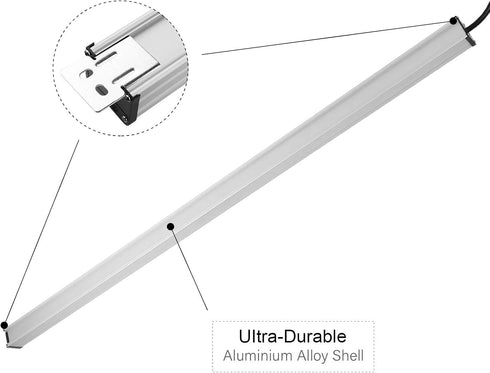 Long Heavy Duty Power Strip, 16 Outlet Metal Power Strip with 6FT Cord, 15A, 125V