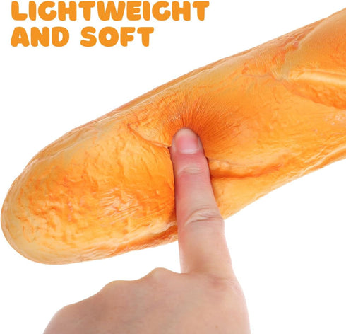 13.77 Inch Sosoport Pu Simulation Bread Model Fake Baguette Photo Prop Kitchen Decoration Bakery Display Teaching Tool