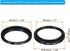 PATIKIL 34mm-37mm Metal Step Up Ring, Camera Lens Filter Adapter Ring Aluminum Filter Adapter Ring for Camera Lenses Hood, Black