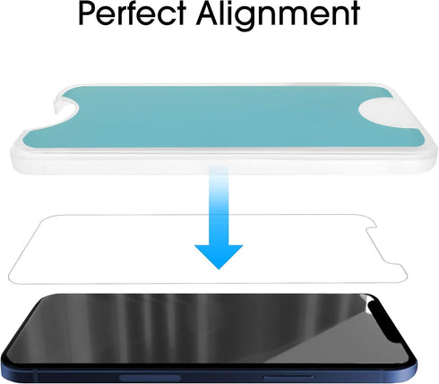 amFilm OneTouch Glass Screen Protector for iPhone 12 Pro Max (6.7", 2020), 2 Pack