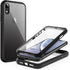 JETech Case for iPhone XR - 6.1-Inch with Built-in Anti-Scratch Screen Protector, Rugged Clear-Back Cover (Black)