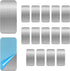 Tweruna 16 PCS Adhesive Magnetic Plate, 2.361.2 in Rectangular Metal Plate for Magnets
