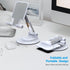 YXLILI Adjustable Foldable Phone Stand, 360° Rotating Cell Phone Holder for Desk, Compatible with iPhone 14/13/12/11