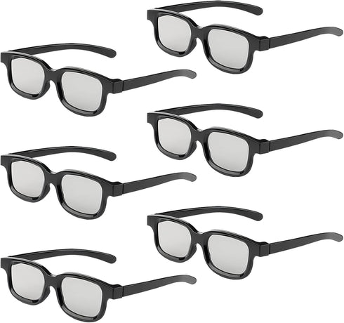 TOUMEI Reald 3D Glasses, Circular Polarized Non-Flashing Passive 3D Glasses for Reald Format