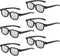 TOUMEI Reald 3D Glasses, Circular Polarized Non-Flashing Passive 3D Glasses for Reald Format