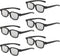 TOUMEI Reald 3D Glasses, Circular Polarized Non-Flashing Passive 3D Glasses for Reald Format