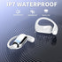 JIECAN Open Ear Headphones - Bluetooth V5.3 Wireless Earbuds with Earhooks, Digital Display Charging Case, Waterproof