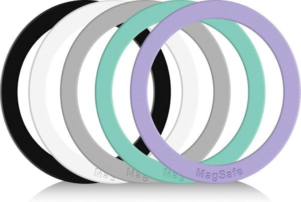 Universal MagSafe Ring, 5 PCS Magnetic Adapter Ring for iPhone 15/14/13/12 Pro Max, Galaxy S23/S22