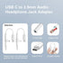 Duyasurs 2 Pack 3.5mm 17/16/15 Pro/15 S21-24, 7/6/5 USB C to Headphone Jack Adapter, USB C to Aux Audio Dongle Cable