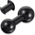 Exircy 20mm 17mm 17mm Aluminum Ball to Ball Adapter Extension Connector, Black Balls Mount Arm for GPS Devices