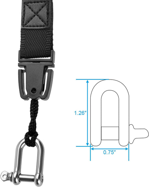 TXEsign Neck Strap for GoPro - Detachable Lanyard with Stainless Steel Shackle