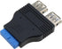 E-outstanding 20 Pin USB 3.0 Header Female to Dual USB 3.0 Female Splitter Adapter Motherboard Extension Connector
