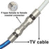 Boobrie TV Cable Connector Female to Female coaxial Connector RG6 Coax Extension Adapter Couplers F Type TV Cable Female to Female for TV Cable Pack of 2 Nickel Plated