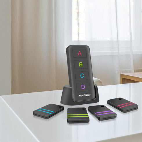Key Finder, Midlocater 85dB+ Remote Finder Item Tracker RF Locator with Sound, 131ft Working Range for Keys, Wallets