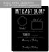 Pregnancy Timeline Sign/My Baby Bump Infant Chalkboard Style Milestone Photo Prop Board, 10" x 12" Baby Shower Present