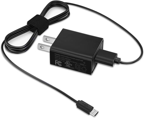 Samsung Galaxy Note, Tab A, E, S2, S3, S4, 7.0" to 10.1" - USB Micro Charger with 5 FT Charging Cable for Galaxy J8,