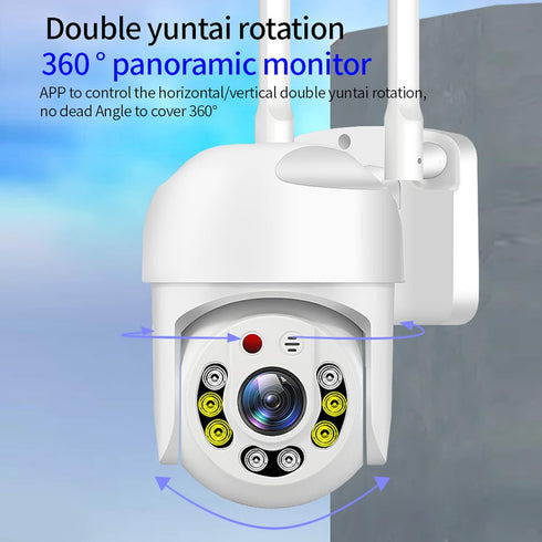 Security Camera Outdoor, 5G Dual Band 360° View Waterproof Camera with Motion Detection, Alarm, 2 Way Talk