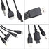 10 in 1 USB Multi Charger Cables for Mobile Phones, 20CM/7.87in Universal USB to Multi Plug Cell Phone Charger