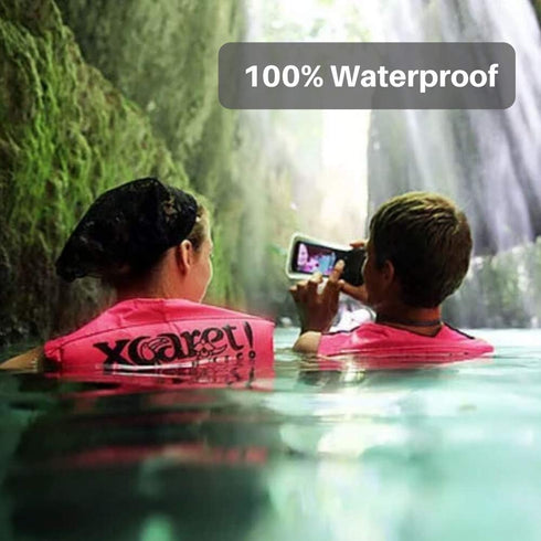 AquaVault 100% Waterproof Floating Smart Phone Case & Money Pouch, Fits All Phones, Heavy Duty PVC, Adjustable Neck