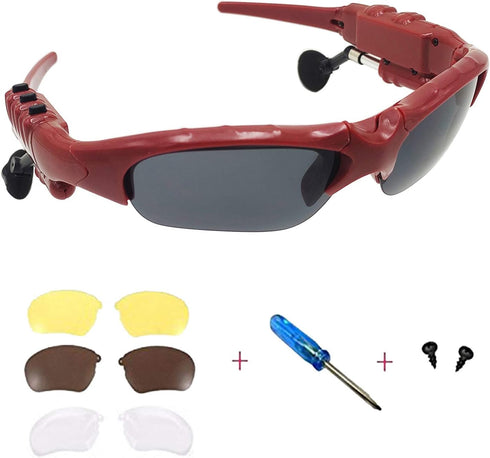 Wireless Bluetooth Sunglasses, Anti-ray Stereo 4.1 Music Headphones for Men, Support Headset and Hands-free for Cell