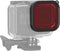 Camera Lens Diving Filter for 8 Action Camera, Waterproof Shell Underwater Diving Lens Filter with Rope (Red)