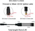 GGIPOWY 5.5x2.5mm 3-Pack, 1 3 18AWG 12V/24V 10A Router2.3FT DC Power Splitter Cable to Way High Current Compatible