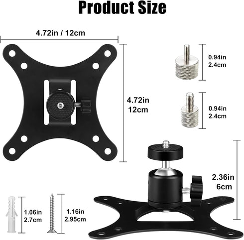 2-Be-Best Adjustable Mini Projector Ceiling Mount - Universal Bracket in Black