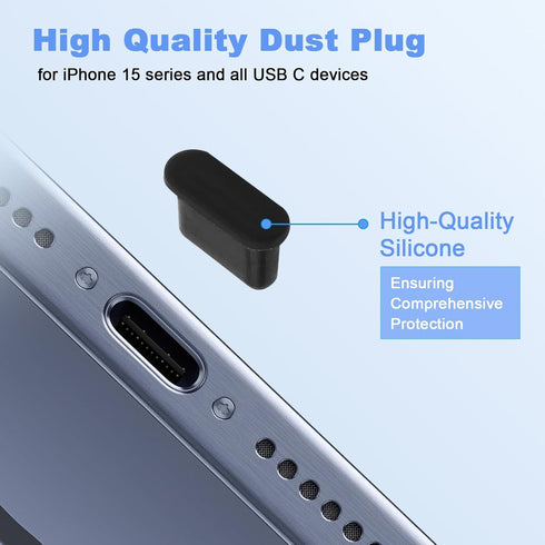 USB C Port Cover for iPhone 15 Series, Dust Plug Phone Speaker Cover for Samsung Galaxy S23, S22 Ultra