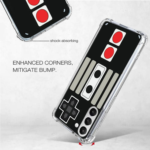 Hard PC Bumper Shockproof Clear Soft Slim Design Case for Samsung Galaxy S21 Plus 6.7inch 2021 - Retro Game