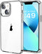 JJGoo Clear Case Compatible with iPhone 13, Transparent Shockproof Phone Case, Slim Anti-Scratch Hard PC Back