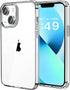 JJGoo Clear Case Compatible with iPhone 13, Transparent Shockproof Phone Case, Slim Anti-Scratch Hard PC Back