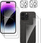Screen Protector for iPhone 14 Pro Max 6.7 inch, 2 Pcs Front + 2 Pcs Back + 2 Pcs Camera Lens Protector