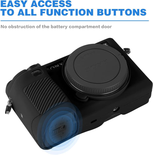 Easy Hood Case for Sony Alpha A6000 ILCE-6000 Digital Camera, Anti-Scratch Soft Silicone Protective Cover
