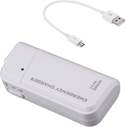 Success4Sport Portable AA Battery Travel Charger for Samsung Galaxy J3 Achieve and Emergency