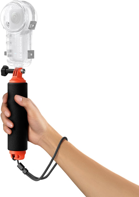 Insta360 2, 3, 3S, X2, X3, X4, X5 Floating Hand Grip, Buoyant Mount with Non-Slip Handle, Compatible Ace, Ace Pro, Ace