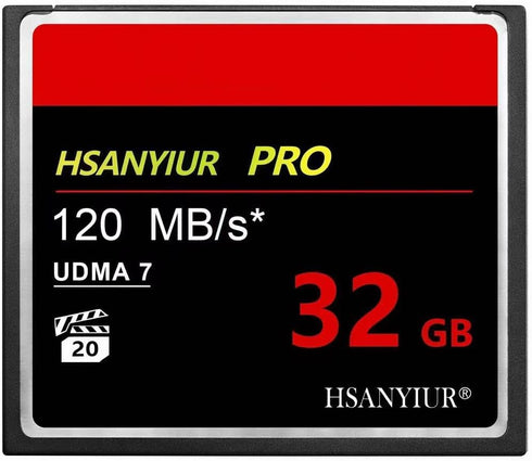 HSANYIUR 32GB UDMA High Speed Original CF Card Camera Memory Card