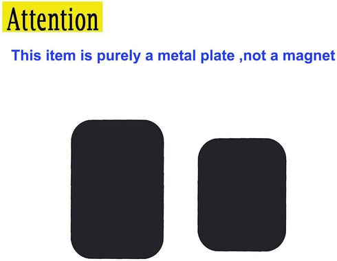 Best Tek Mount Metal Plate - Phone Magnet Sticker, 8 Pack for Magnetic Mount