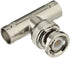 Eightwood BNC Tee Adapter 2-Pack, BNC Male to Dual Female Connector 3 Way Video Splitter for CCTV Security Cameras