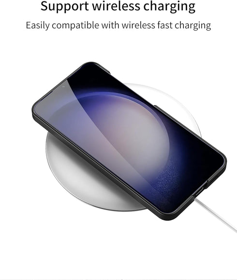 Samsung Galaxy S24 Plus Case with Pen and Adjustable Kickstand, Anti-Shock, Slim Texture Case, Supports Wireless